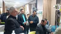 بازدید نوروزی فرماندار گرمسار از بیمارستان و قدردانی از کادر بیمارستان