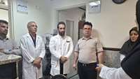 بازدید ریاست بیمارستان از واحد مدارک پزشکی به مناسبت روز فناوری اطلاعات سلامت