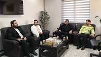جلسه مسئولین انتظامی و قضایی در بیمارستان معتمدی