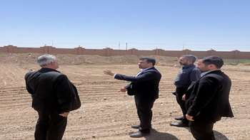 بازدید فرماندار شهرستان گرمسار از پروژه احداث پانسیون پزشکان بیمارستان معتمدی
